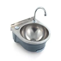 Push-front Handwash Station, Round Bowl - 300mm