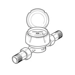Single Jet Cold Water Meter - 3/4"