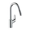 Hansgrohe Focus 240 Lever Tap With Pull-out Spray 2 Hansgrohe Focus 240 Lever Tap With Pull-out Spray -Plumbing Supply Store single lever tap with pull out spray 3 8 24097 24097 P 1