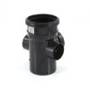Soil & Vent Single Socket Access Pipe - 2 Boss Black 1 Soil & Vent Single Socket Access Pipe - 2 Boss Black -Plumbing Supply Store single socket access pipe 2 boss soil and vent black 2 min 23119 P 1