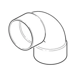 Solvent Weld Double Socket Bend 92.1/2° X 110mm Olive Grey