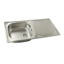 Stainless Steel Large Single Bowl And Drainer Sink