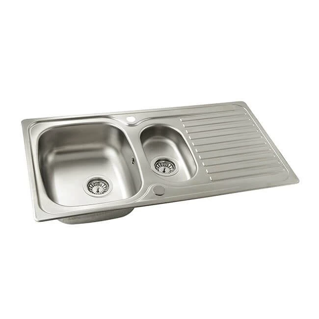 Stainless Steel One And Half Bowl And Drainer Sink 3 Stainless Steel One And Half Bowl And Drainer Sink