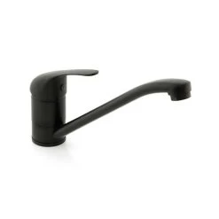 Straight Neck Sink Mixer Tap - Matt Black