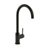 Swan Neck Sink Mixer Tap - Matt Black -Plumbing Supply Store swan neck sink mixer tap matt black 25455 p 1