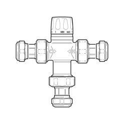 Caleffi Tempering Valve Safety Temperature Reduction - 15mm