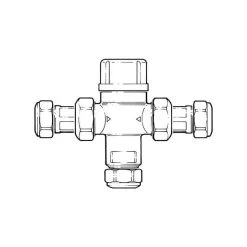 Thermostatic Mixing Valve TMV 2/3 - 15mm 7 Thermostatic Mixing Valve TMV 2/3 - 15mm -Plumbing Supply Store thermostatic mixing valve tmv 2 3 15mm v2 12162 L 1