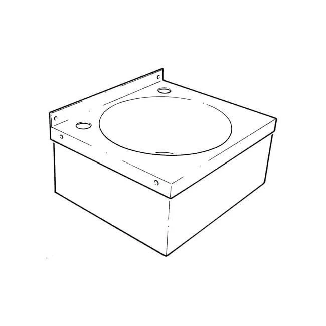 Wall Hung Hand Basin Sink - Stainless Steel 4 Wall Hung Hand Basin Sink - Stainless Steel - Image 2