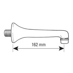 Wall Mounted Spout For Tamper Free Requirements -Plumbing Supply Store wall mounted spout min 16734 L 1